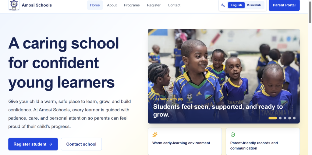 Amosi Schools - School Management Platform